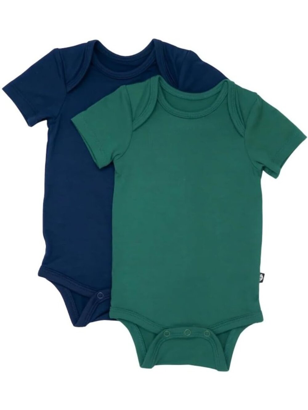 Soft Bamboo Baby Bodysuits 2-Pack | Short Sleeve Unisex Infant Clothes, Stretchy